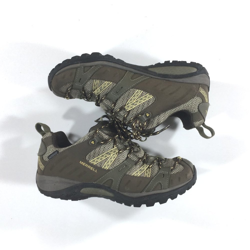 Merrell Siren Sport 2 Waterproof Hiking Shoes Womens Size 7.5 Brindle Brown Gray - Picture 2 of 10